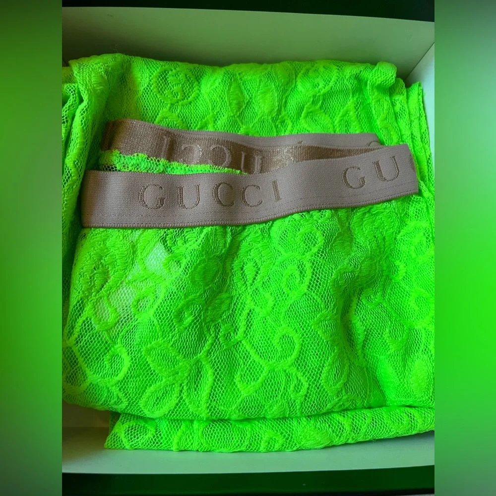 NEW Gucci Lace Tights Size L - Picture 5 of 11